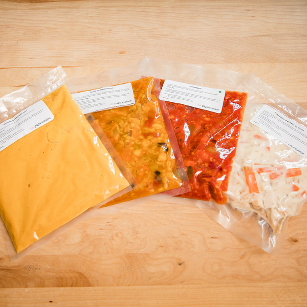 repas frais congele vegan